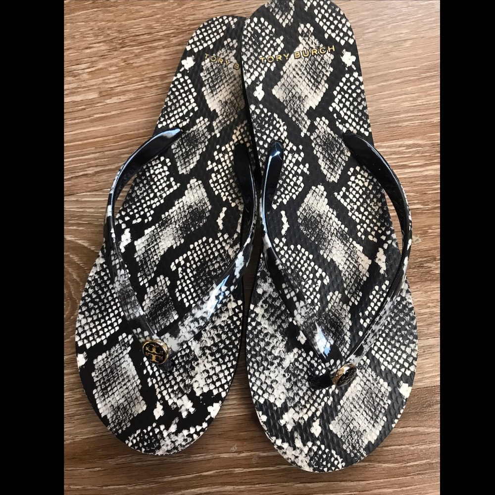 NWOT | Tory Burch Snake Print Sandals